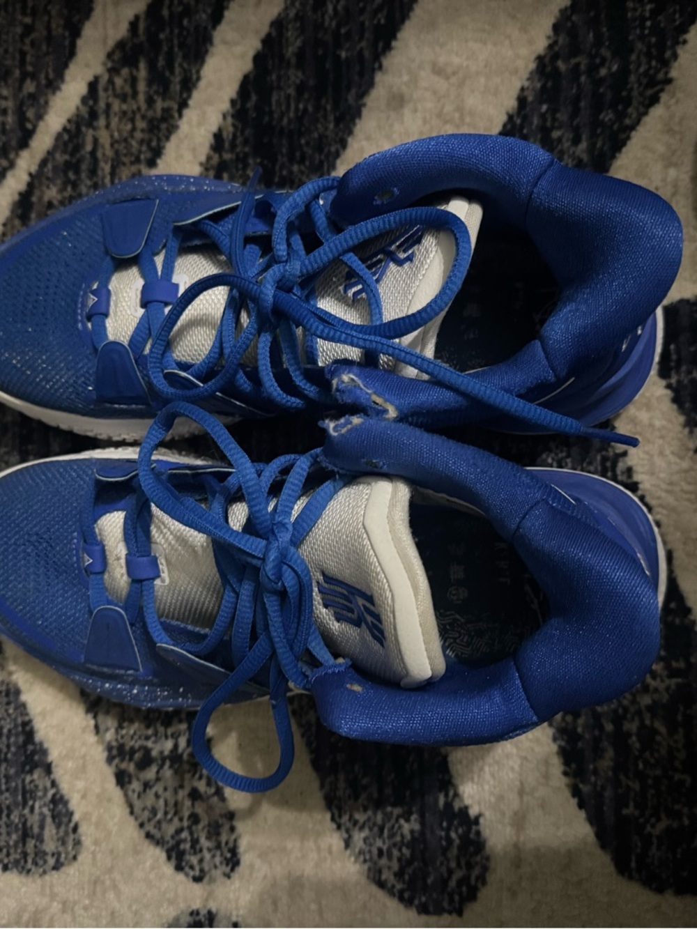Nike Kyrie Royal Blue and White Athletic Sneakers